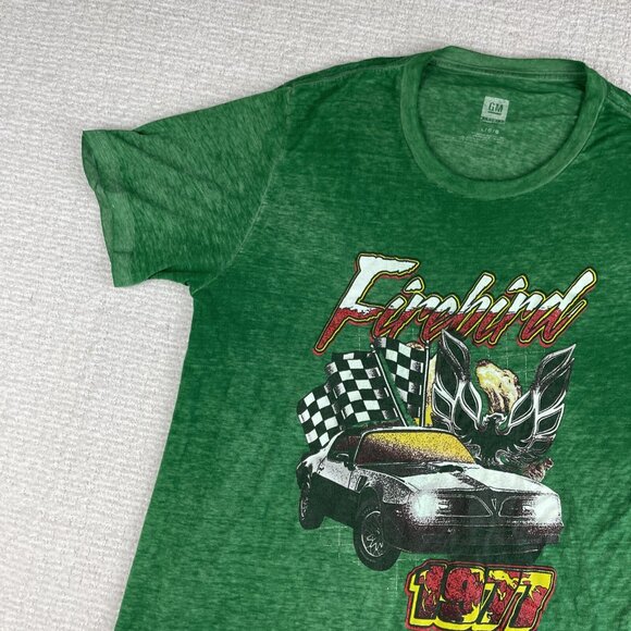 1977 Pontiac Firebird Green Printed GM T-Shirt Men’s Size L - Picture 3 of 16
